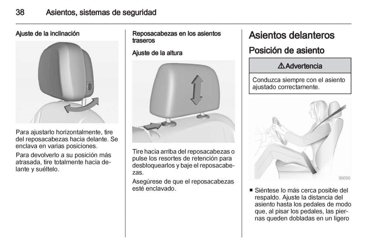 Opel Ampera manual del propietario / page 40