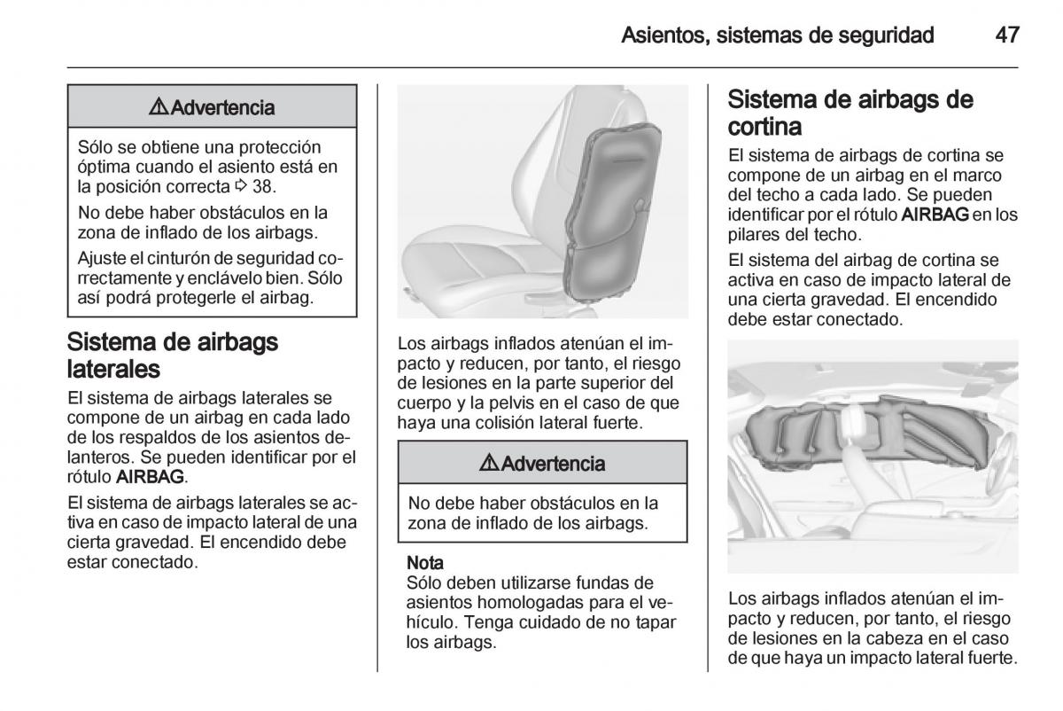 Opel Ampera manual del propietario / page 49