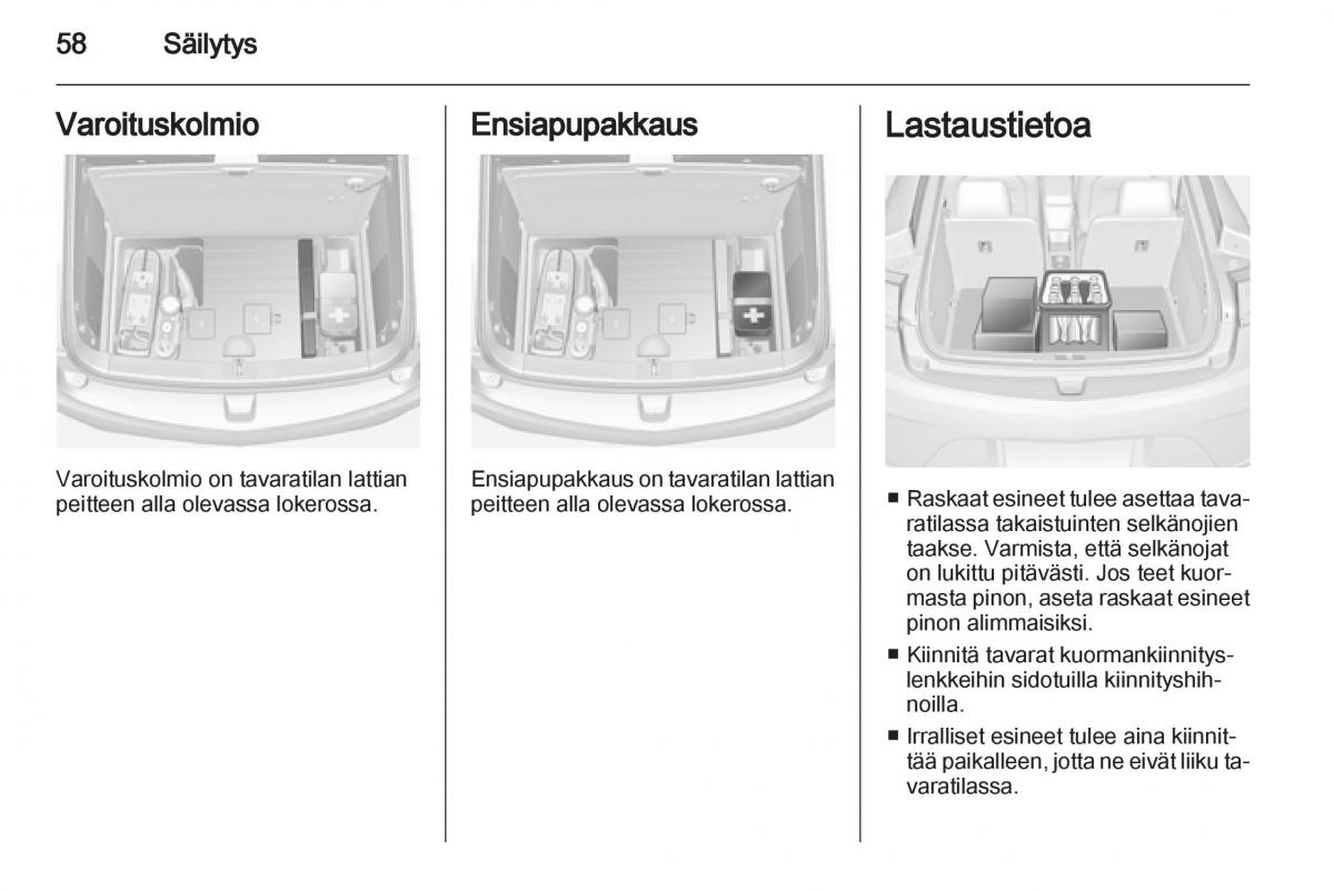 Opel Ampera omistajan kasikirja / page 60