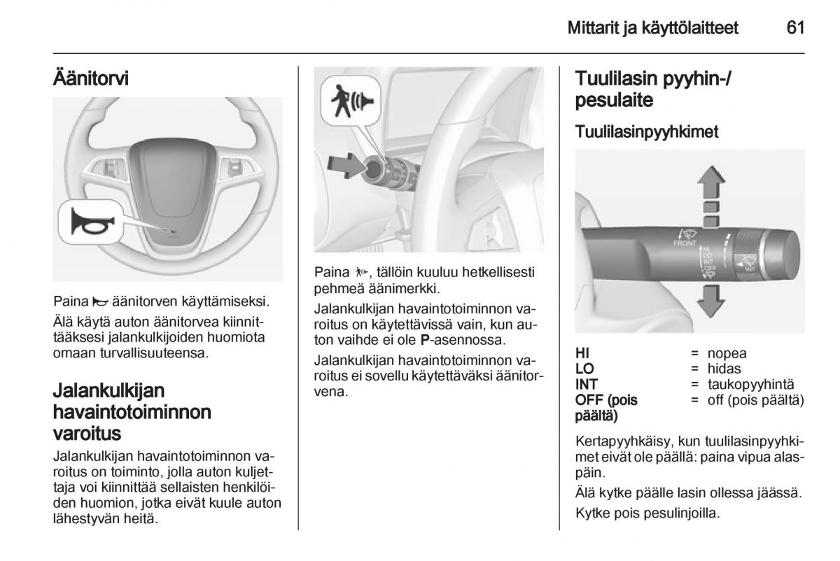 Opel Ampera omistajan kasikirja / page 63