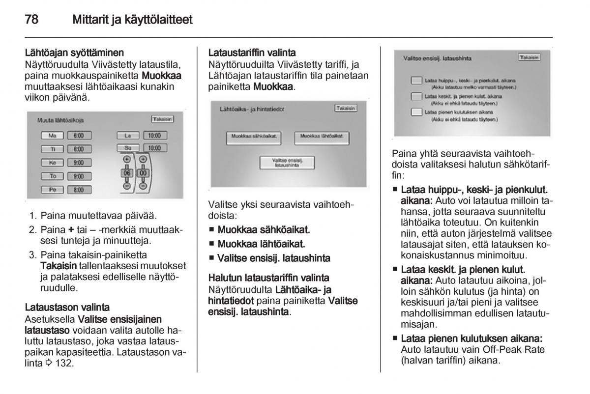 Opel Ampera omistajan kasikirja / page 80