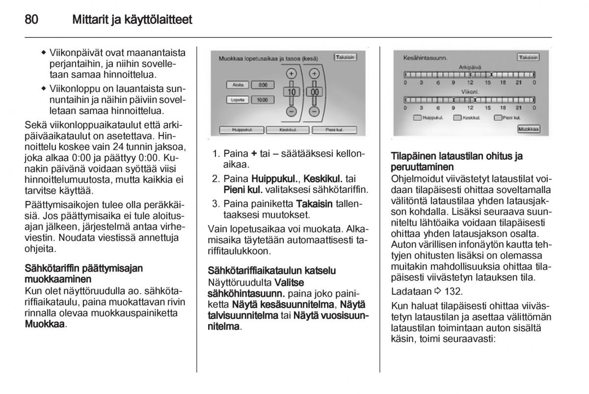 Opel Ampera omistajan kasikirja / page 82