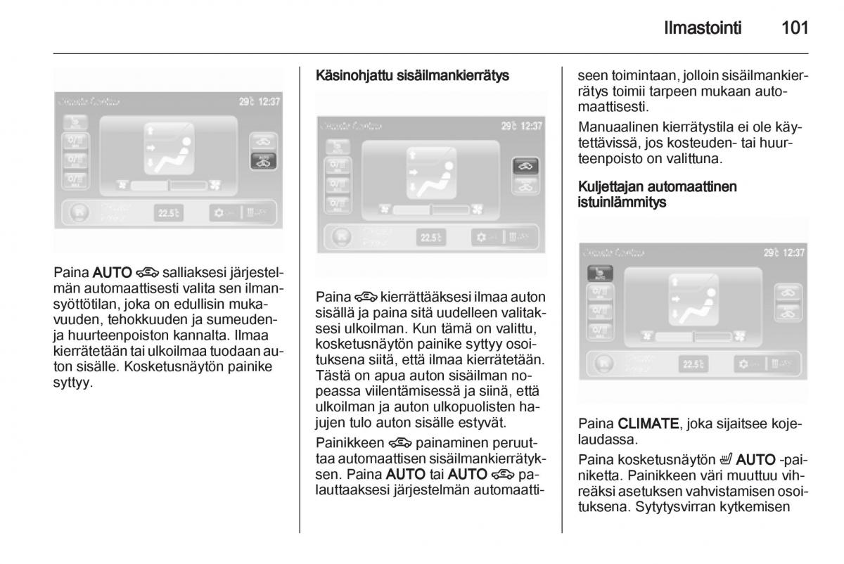 Opel Ampera omistajan kasikirja / page 103