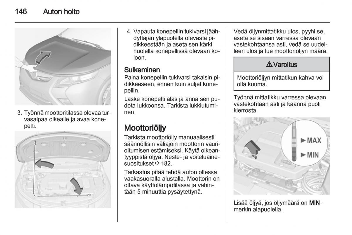 Opel Ampera omistajan kasikirja / page 148