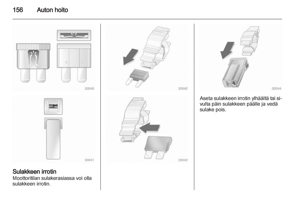 Opel Ampera omistajan kasikirja / page 158