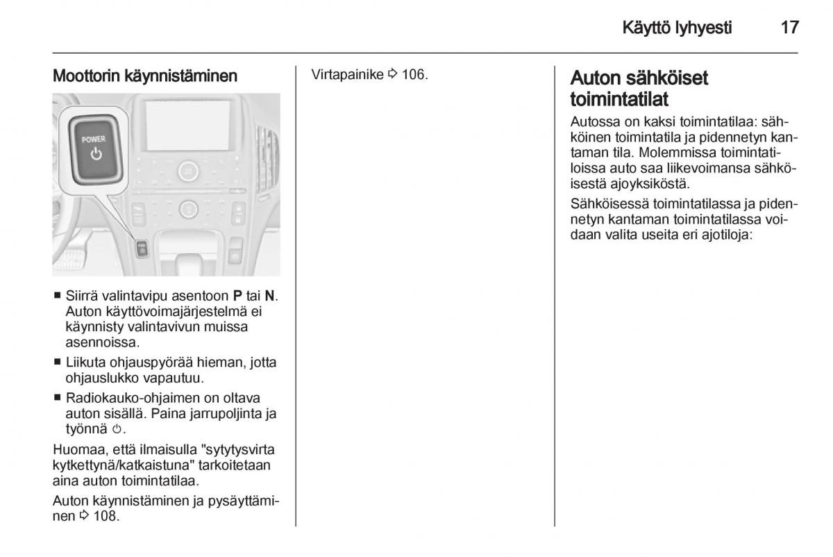 Opel Ampera omistajan kasikirja / page 19