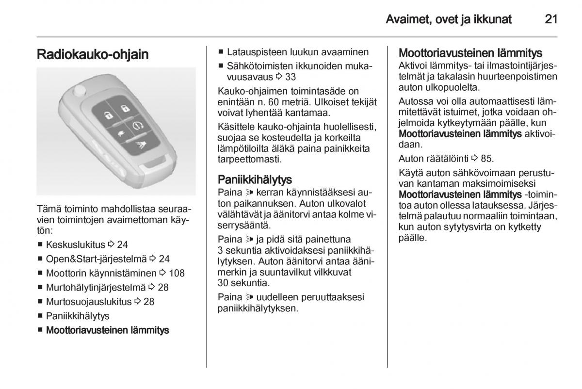 Opel Ampera omistajan kasikirja / page 23