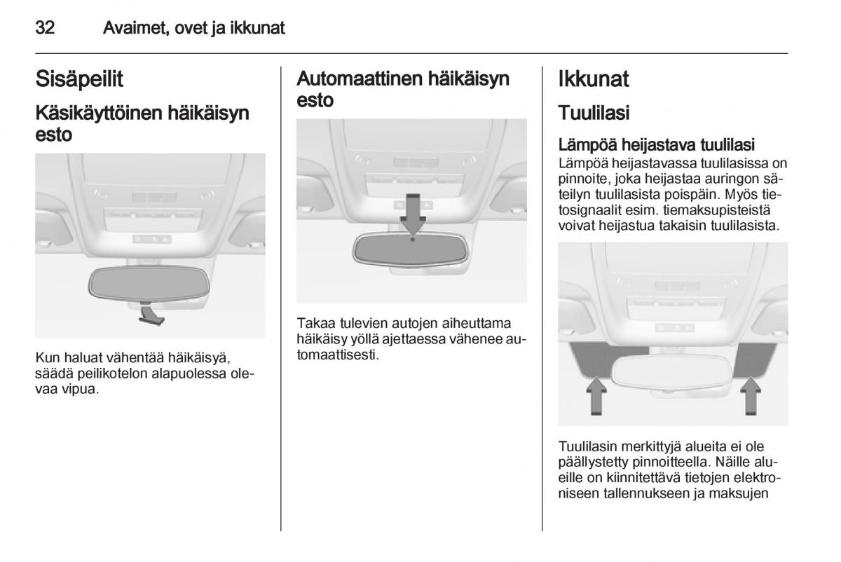 Opel Ampera omistajan kasikirja / page 34