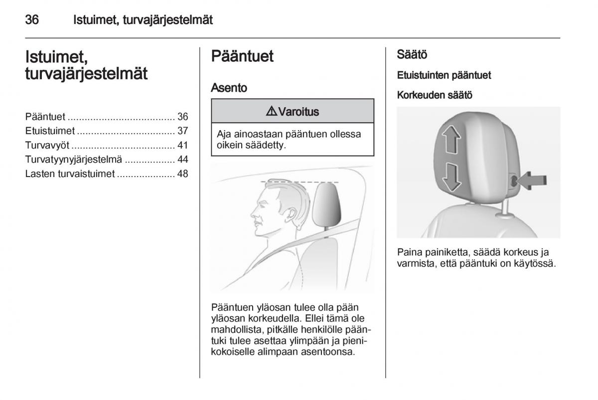 Opel Ampera omistajan kasikirja / page 38