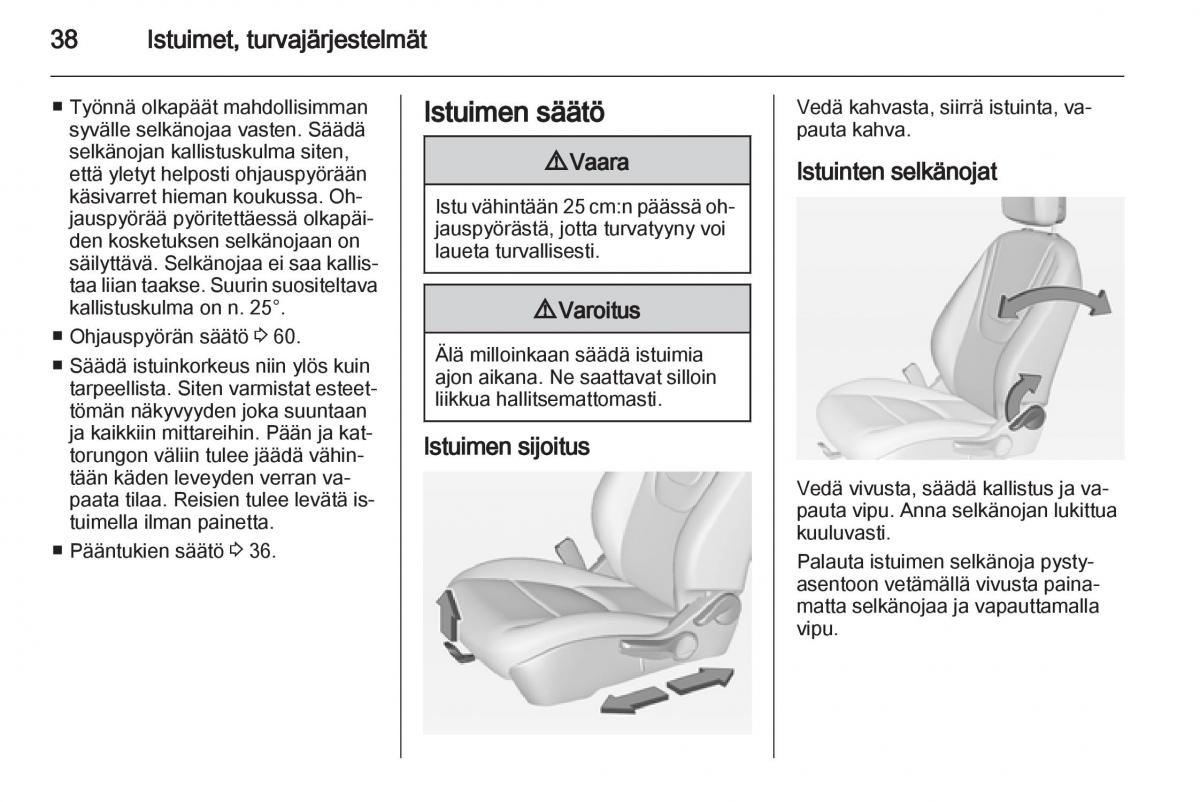 Opel Ampera omistajan kasikirja / page 40