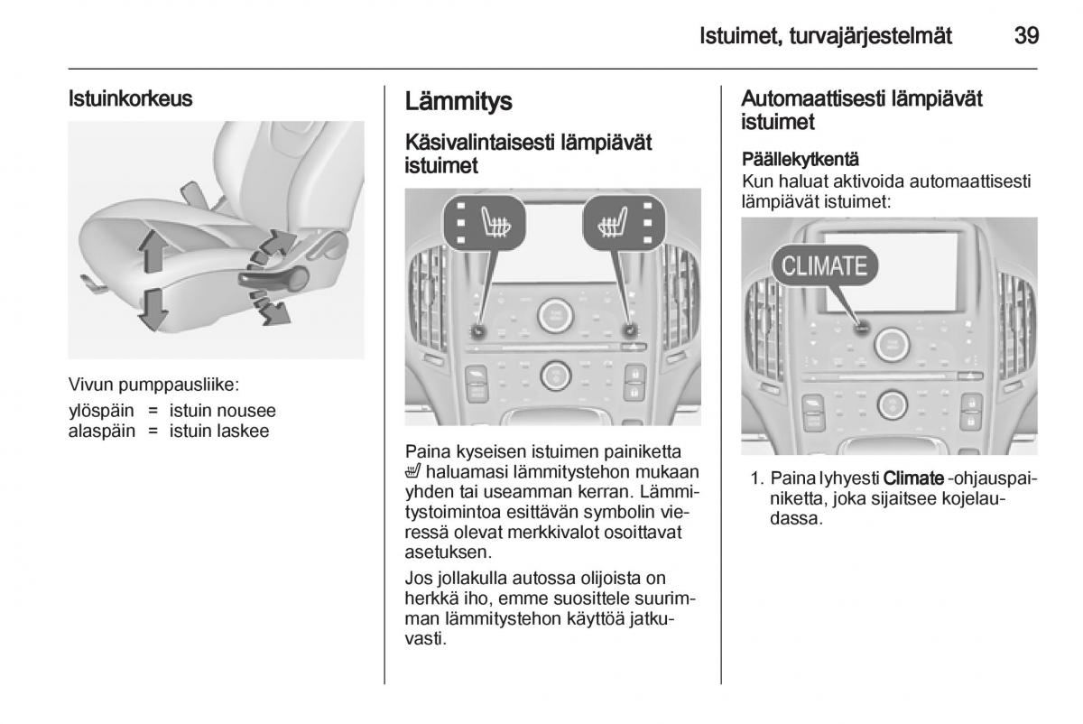 Opel Ampera omistajan kasikirja / page 41