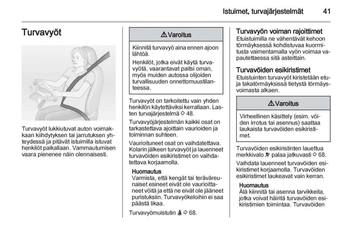 Opel Ampera omistajan kasikirja / page 43