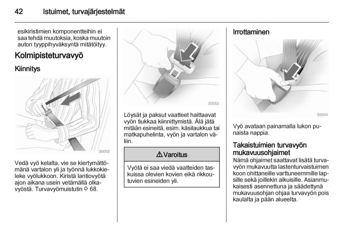 Opel Ampera omistajan kasikirja / page 44