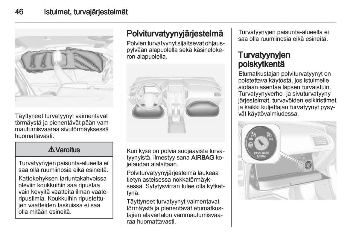 Opel Ampera omistajan kasikirja / page 48