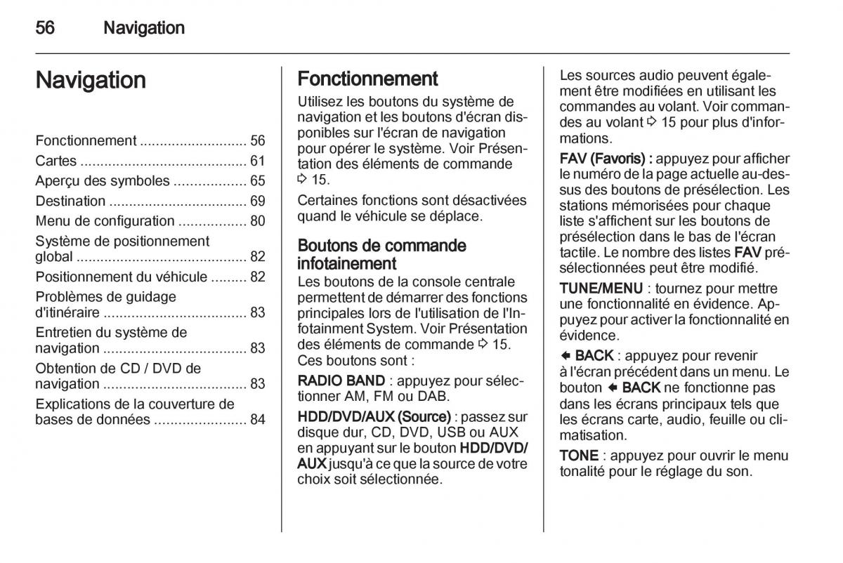 Opel Ampera manuel du proprietaire / page 56