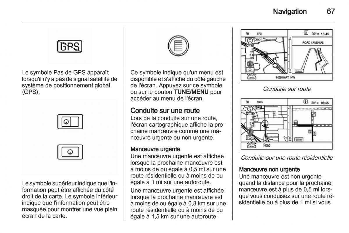 Opel Ampera manuel du proprietaire / page 67