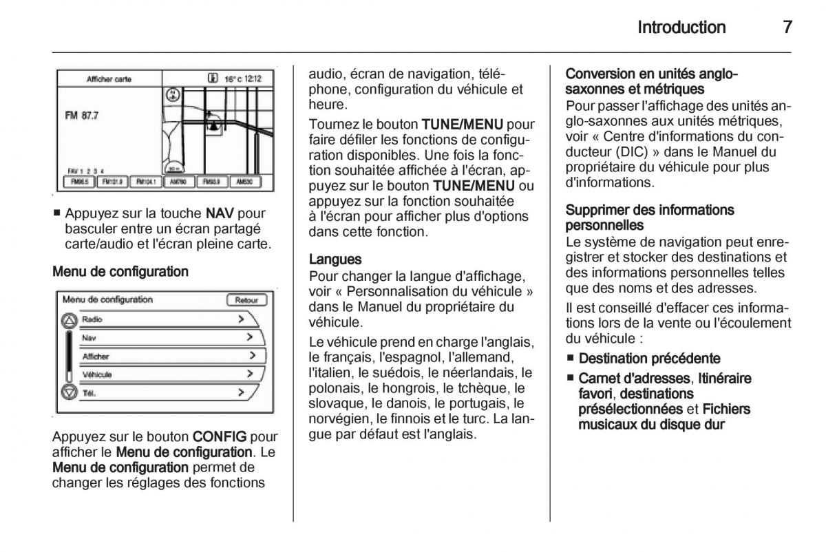 Opel Ampera manuel du proprietaire / page 7