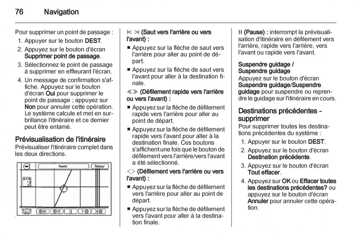 Opel Ampera manuel du proprietaire / page 76