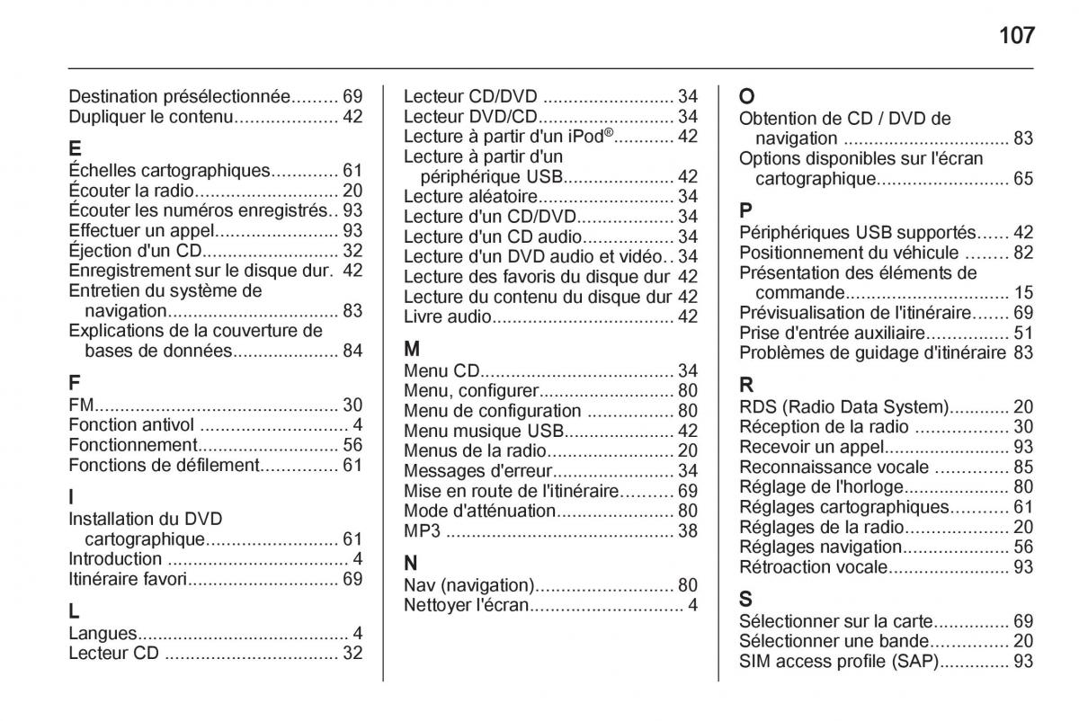 Opel Ampera manuel du proprietaire / page 107