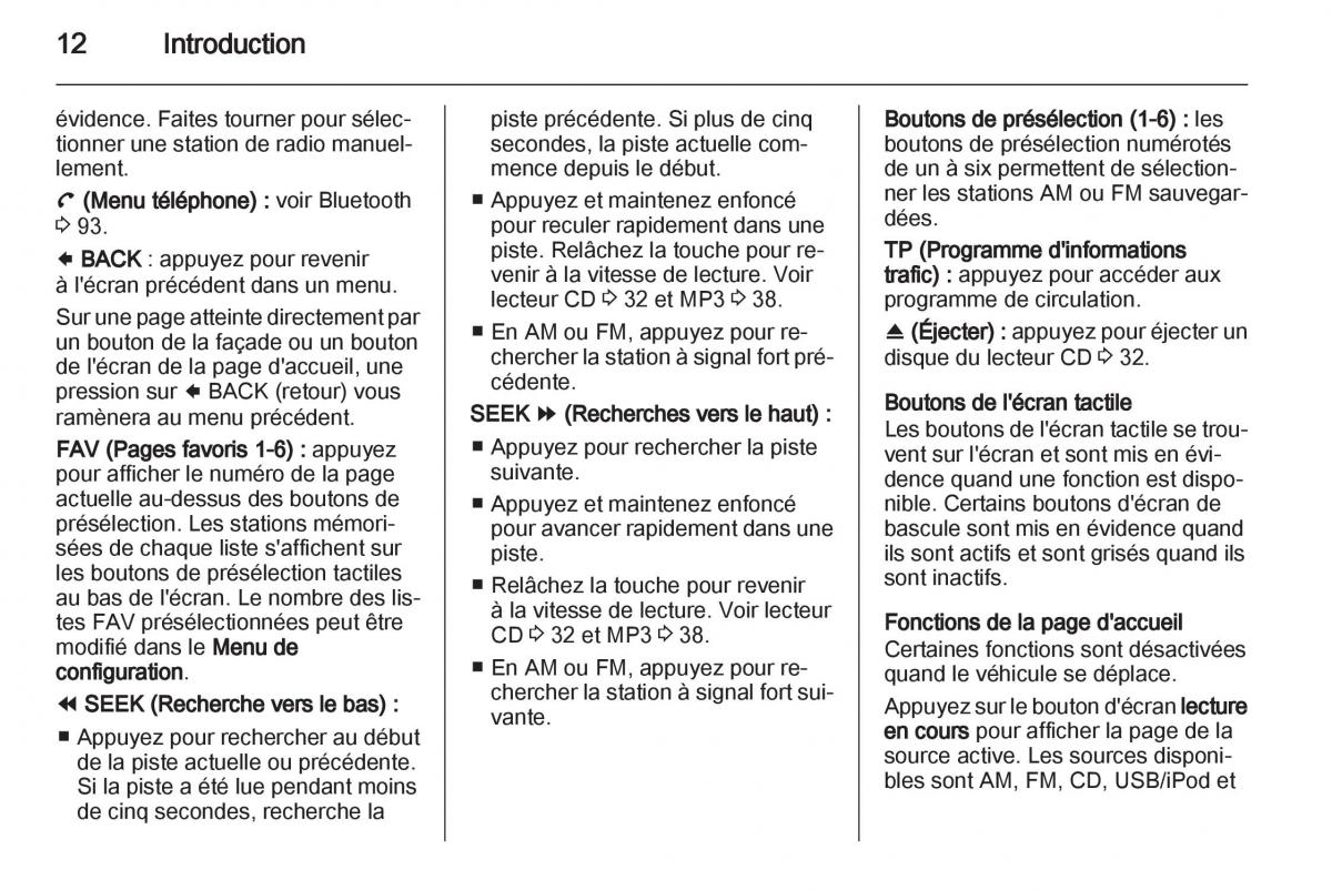 Opel Ampera manuel du proprietaire / page 12