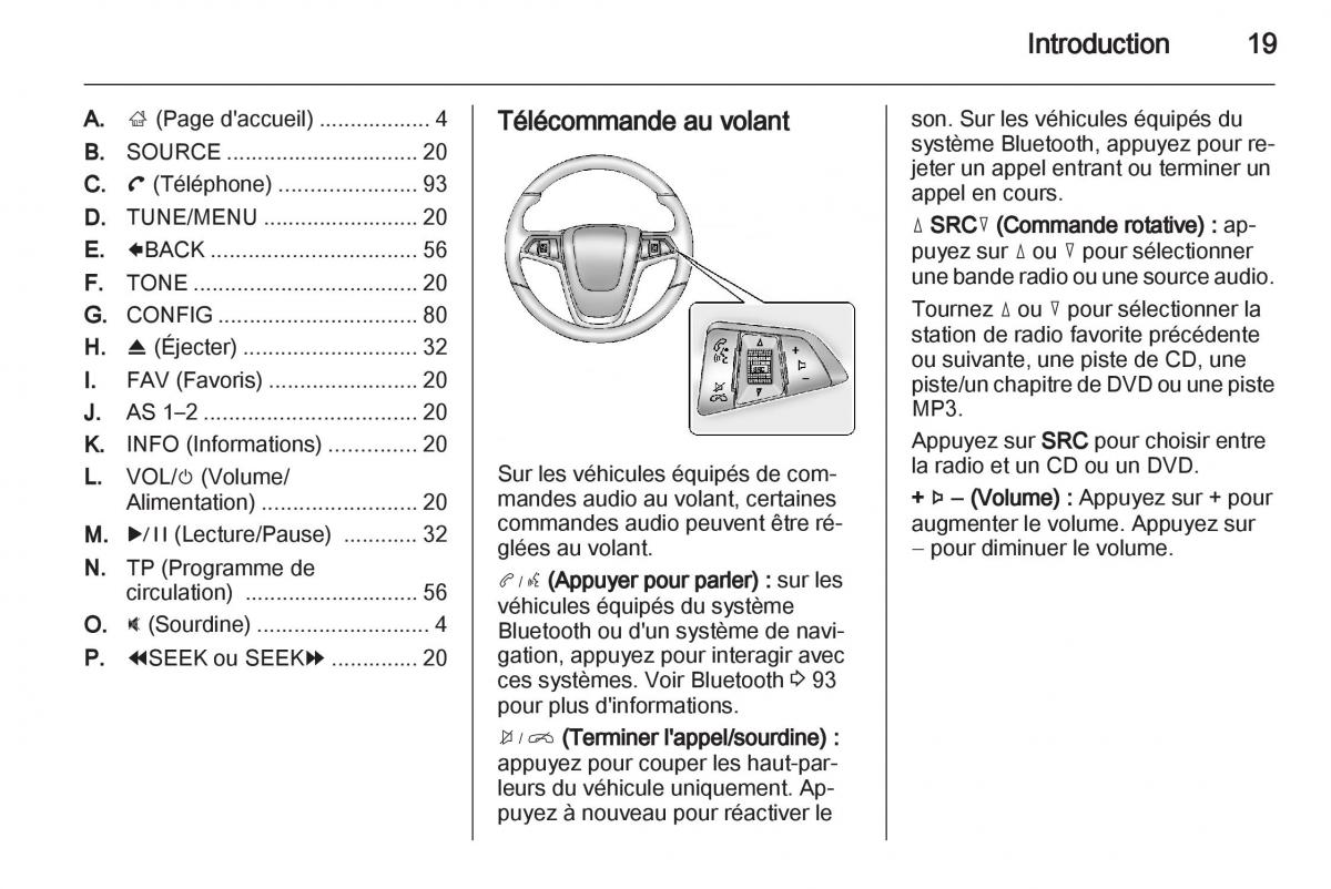 Opel Ampera manuel du proprietaire / page 19