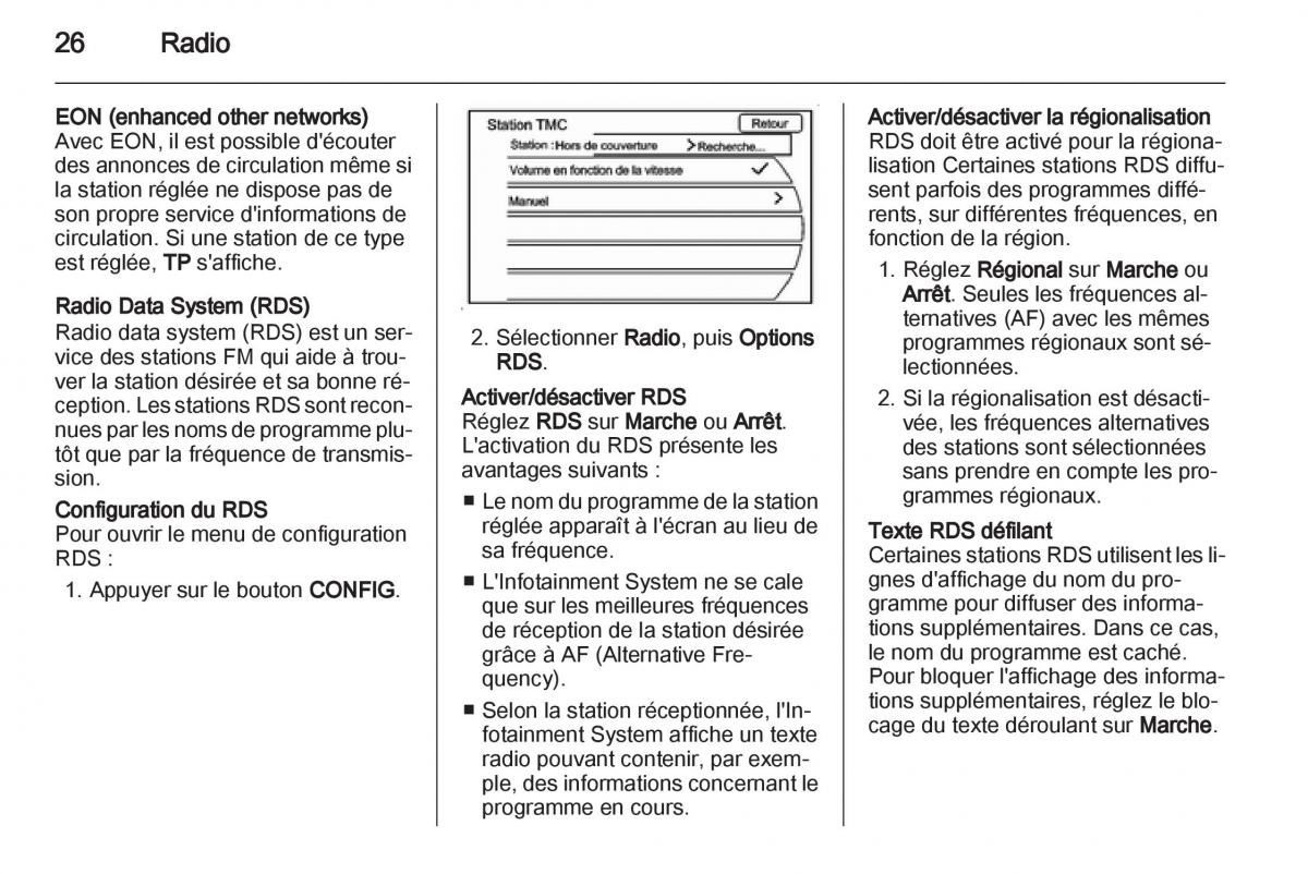 Opel Ampera manuel du proprietaire / page 26