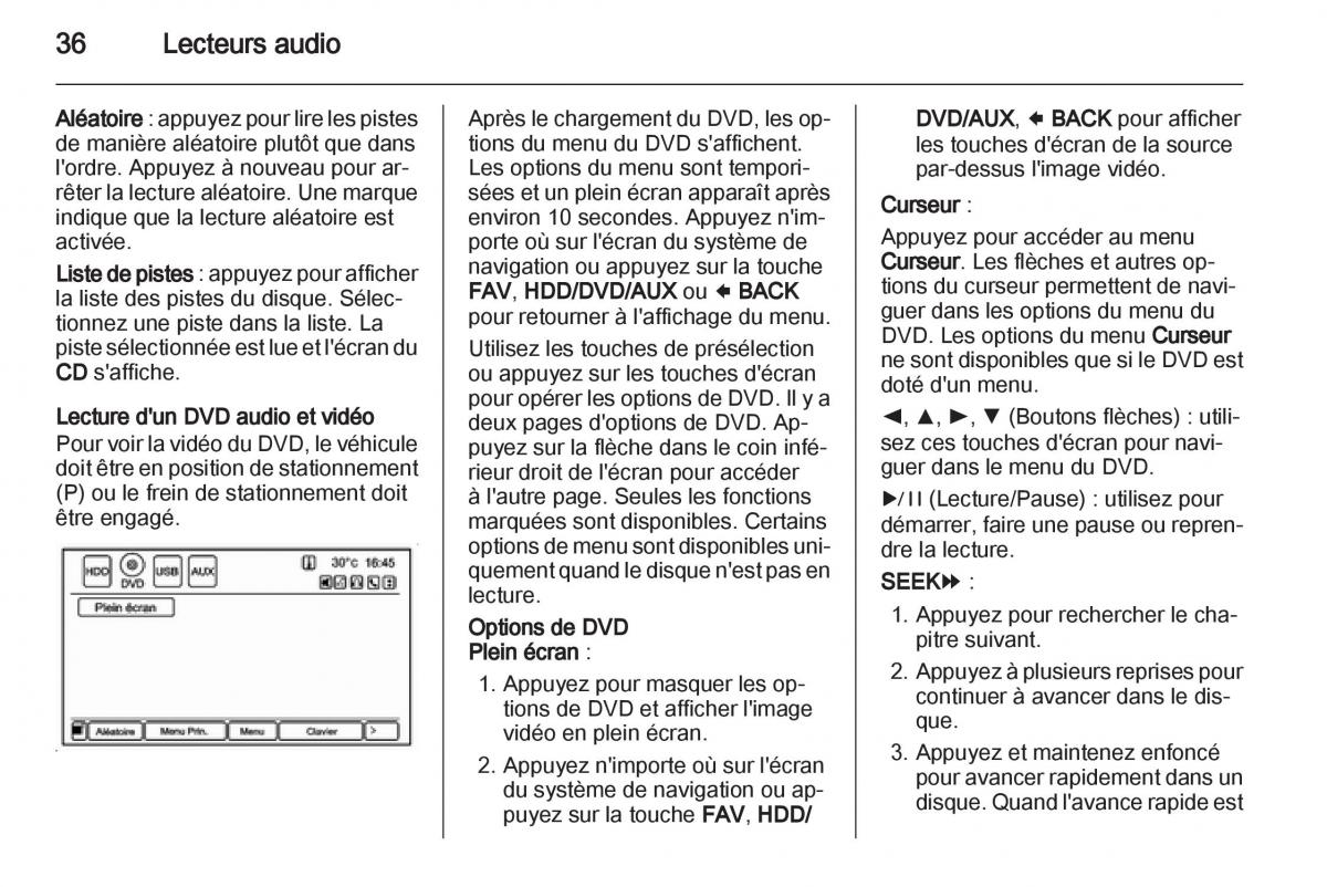 Opel Ampera manuel du proprietaire / page 36