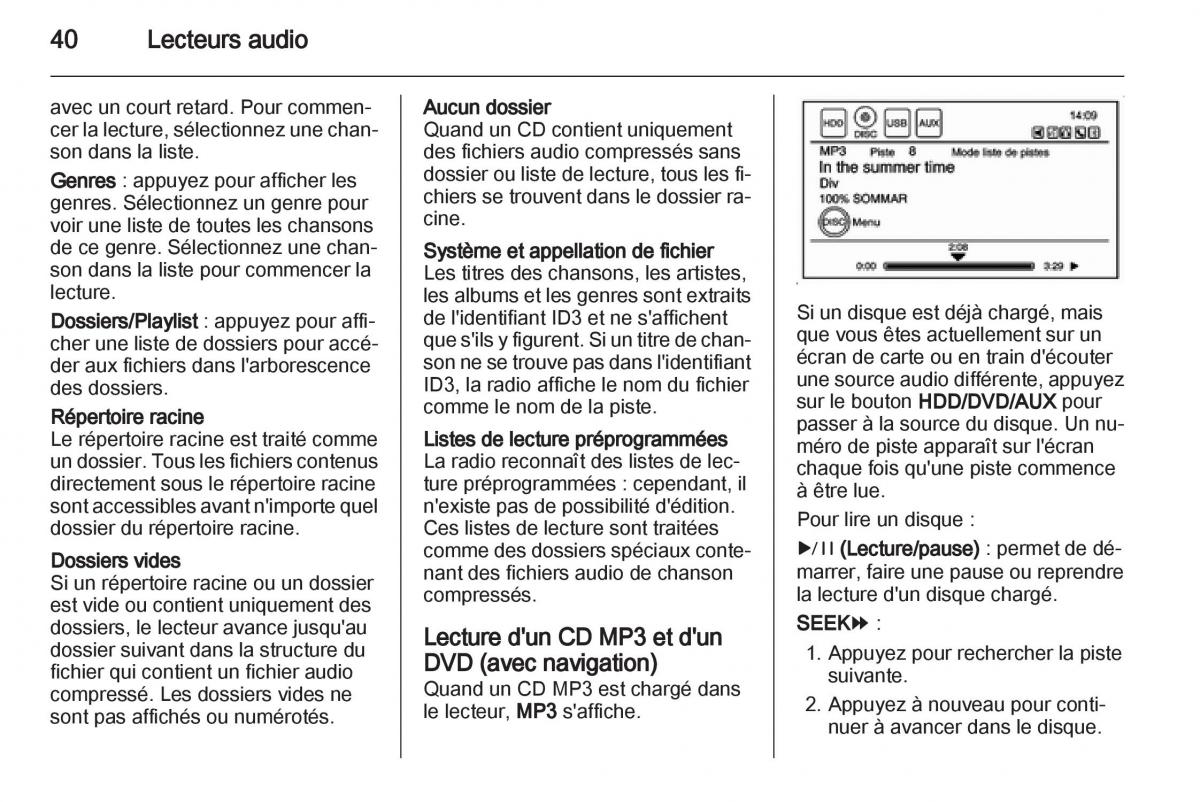 Opel Ampera manuel du proprietaire / page 40