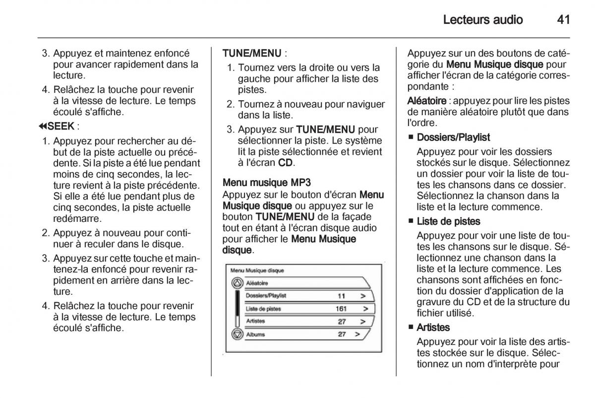 Opel Ampera manuel du proprietaire / page 41