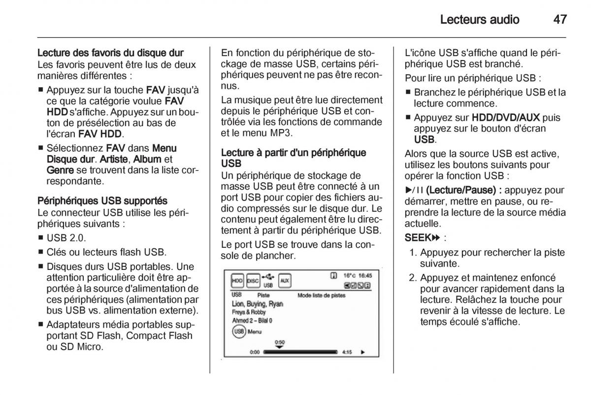 Opel Ampera manuel du proprietaire / page 47