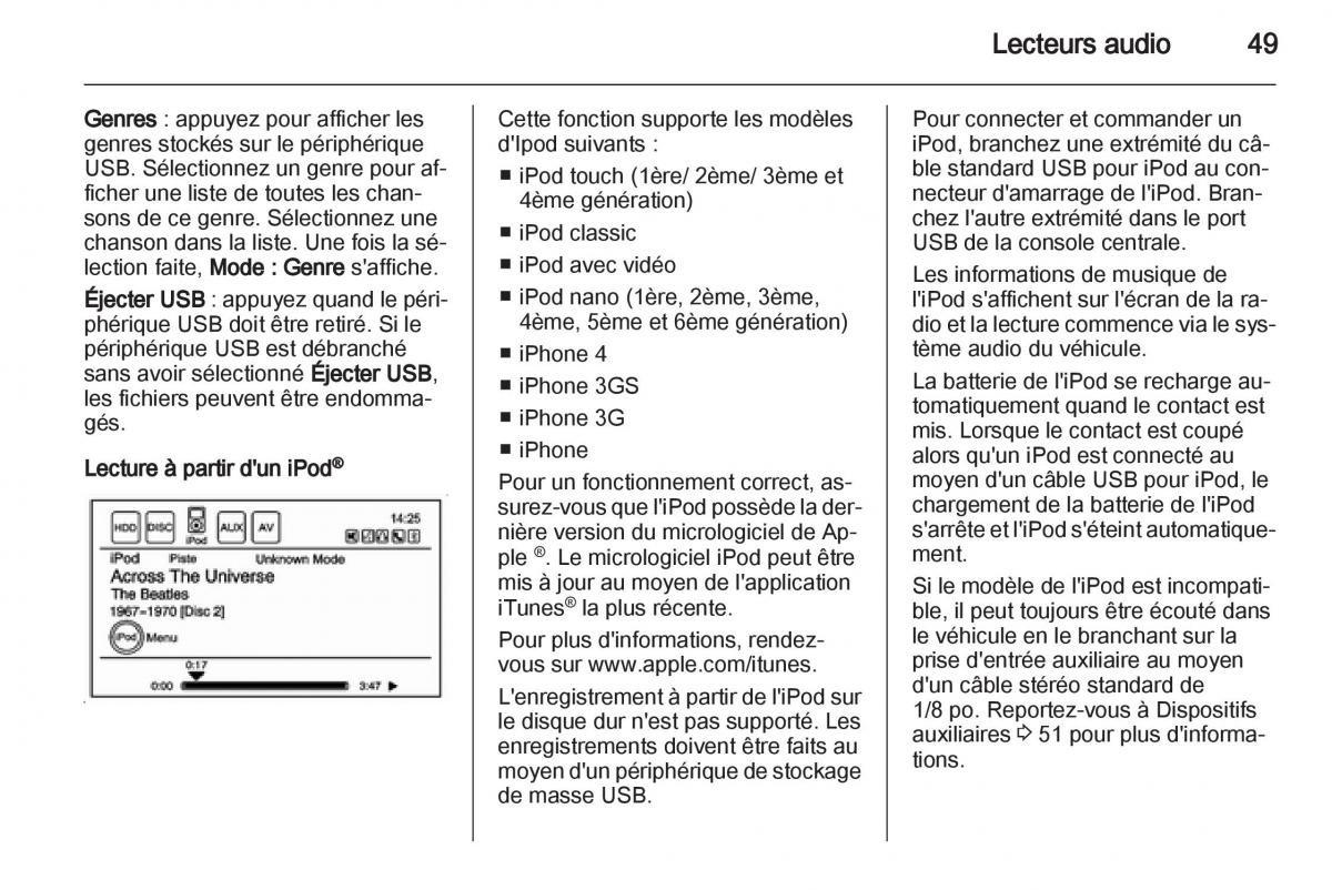 Opel Ampera manuel du proprietaire / page 49