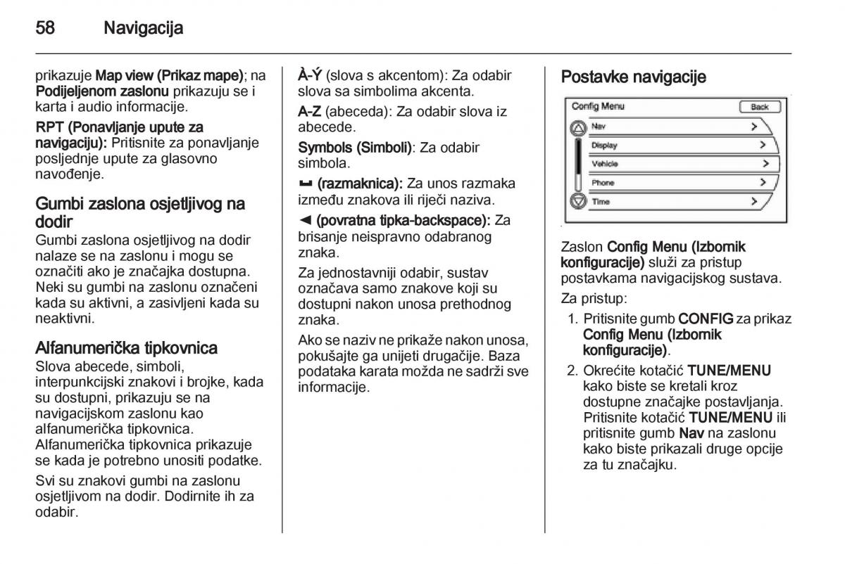 Opel Ampera vlasnicko uputstvo / page 58