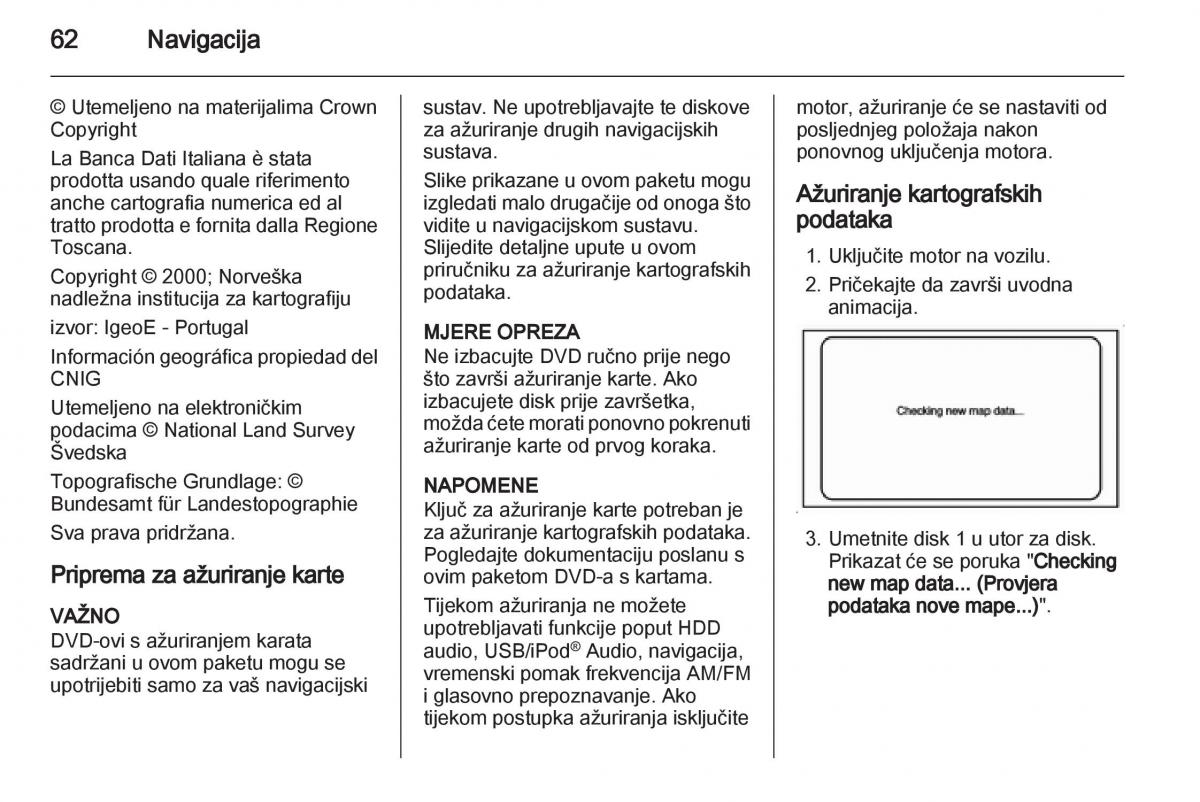 Opel Ampera vlasnicko uputstvo / page 62