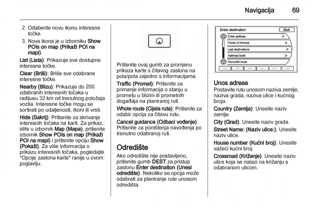 Opel Ampera vlasnicko uputstvo / page 69