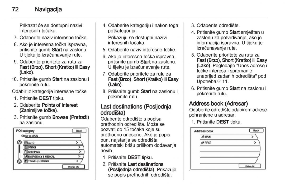 Opel Ampera vlasnicko uputstvo / page 72