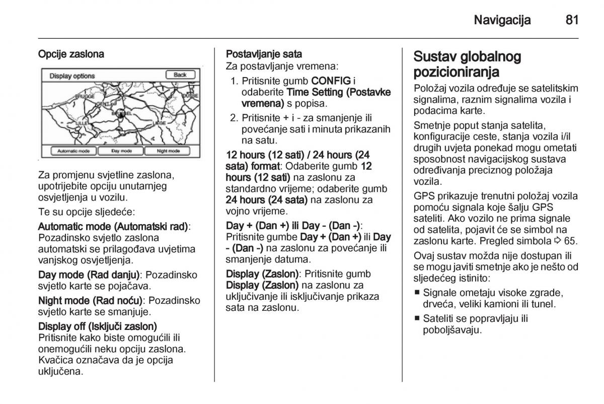 Opel Ampera vlasnicko uputstvo / page 81