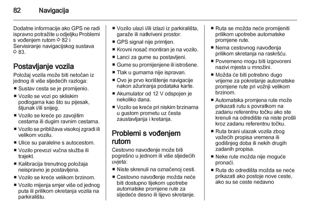 Opel Ampera vlasnicko uputstvo / page 82