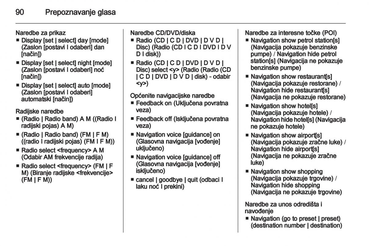 Opel Ampera vlasnicko uputstvo / page 90