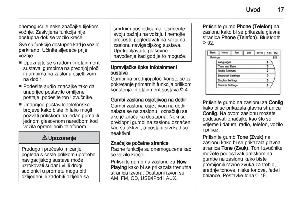 Opel Ampera vlasnicko uputstvo / page 17