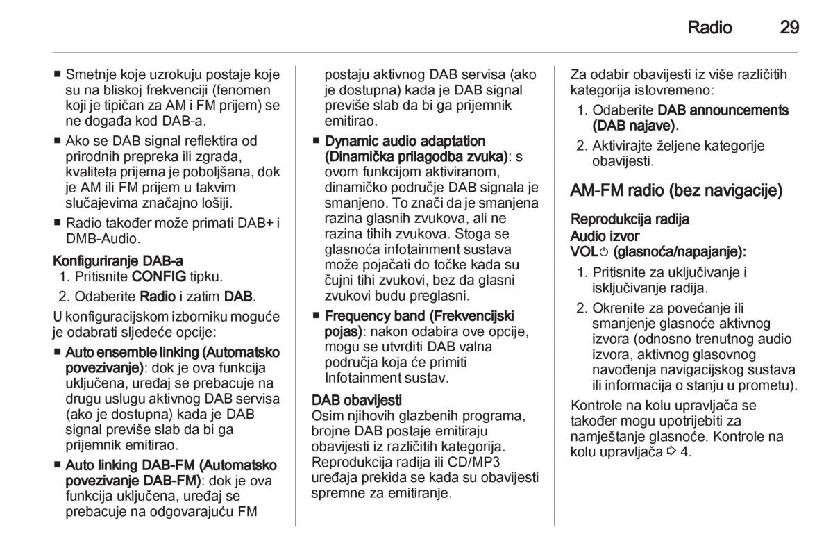 Opel Ampera vlasnicko uputstvo / page 29