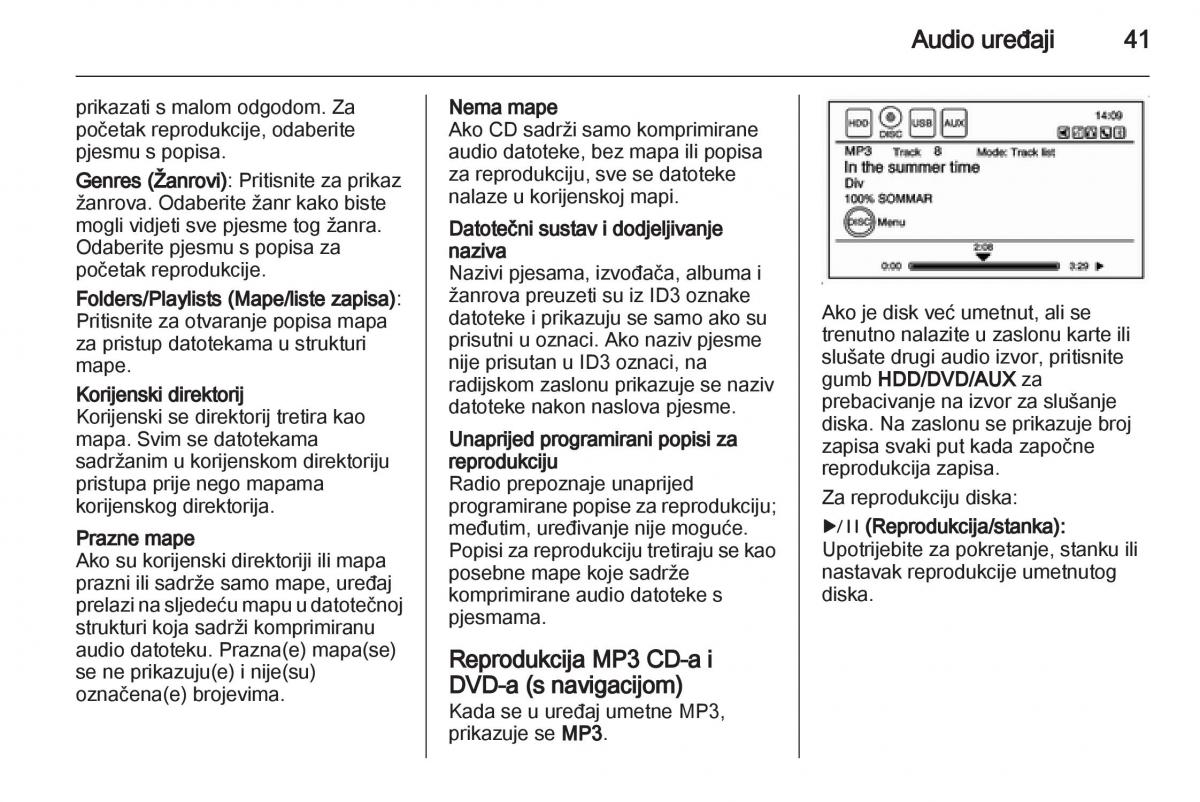 Opel Ampera vlasnicko uputstvo / page 41