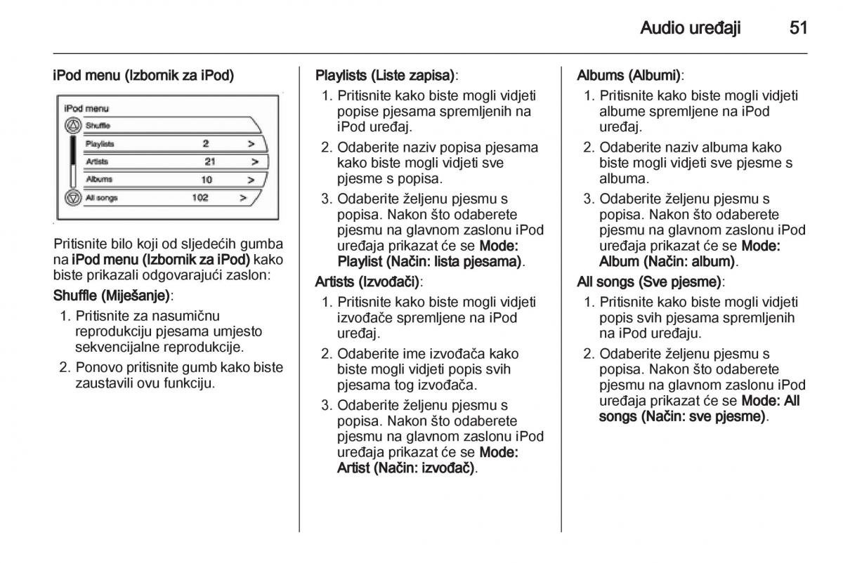 Opel Ampera vlasnicko uputstvo / page 51