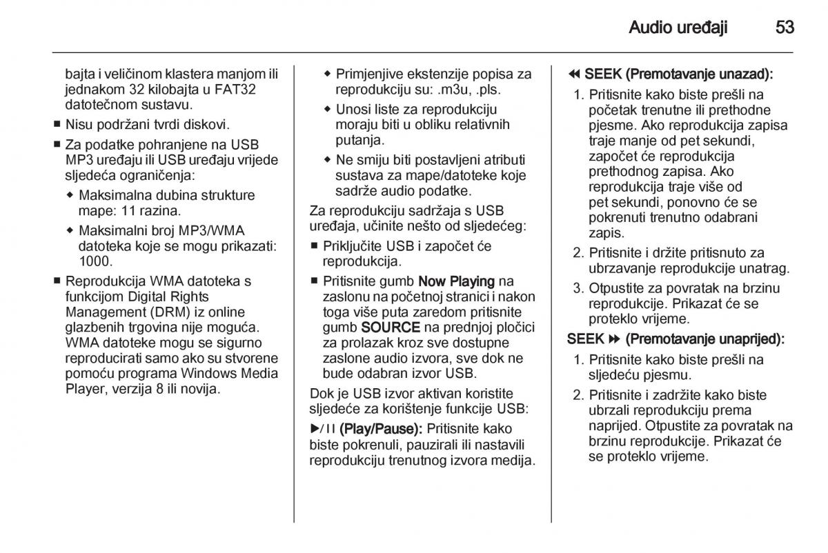 Opel Ampera vlasnicko uputstvo / page 53