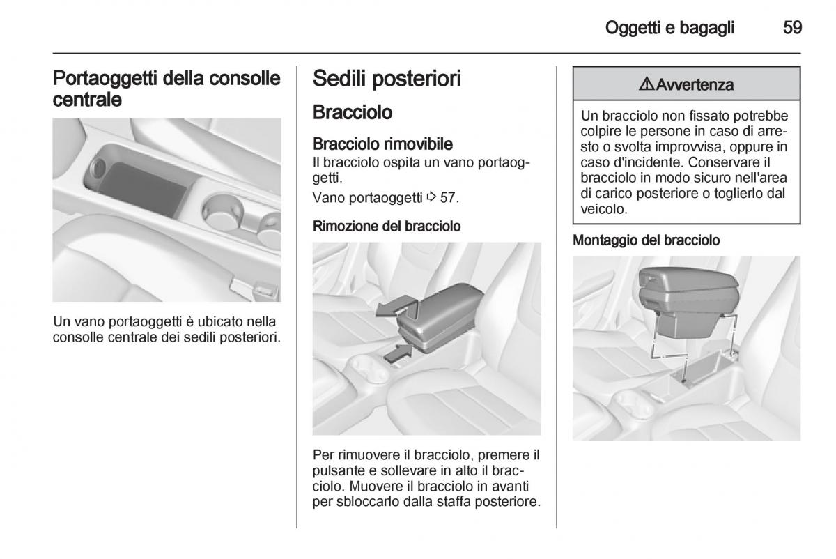 Opel Ampera manuale del proprietario / page 61