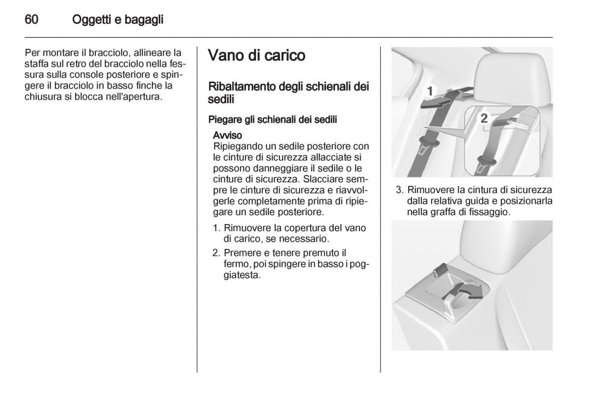 Opel Ampera manuale del proprietario / page 62