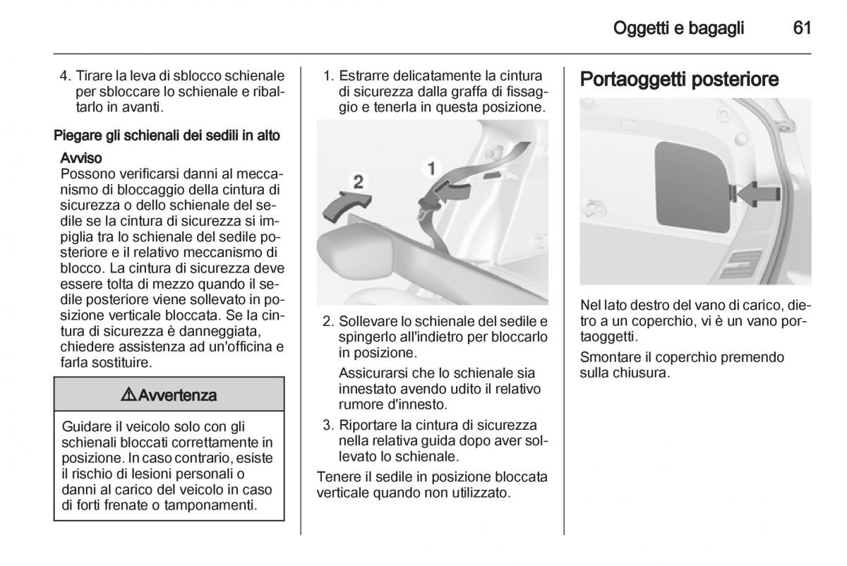 Opel Ampera manuale del proprietario / page 63