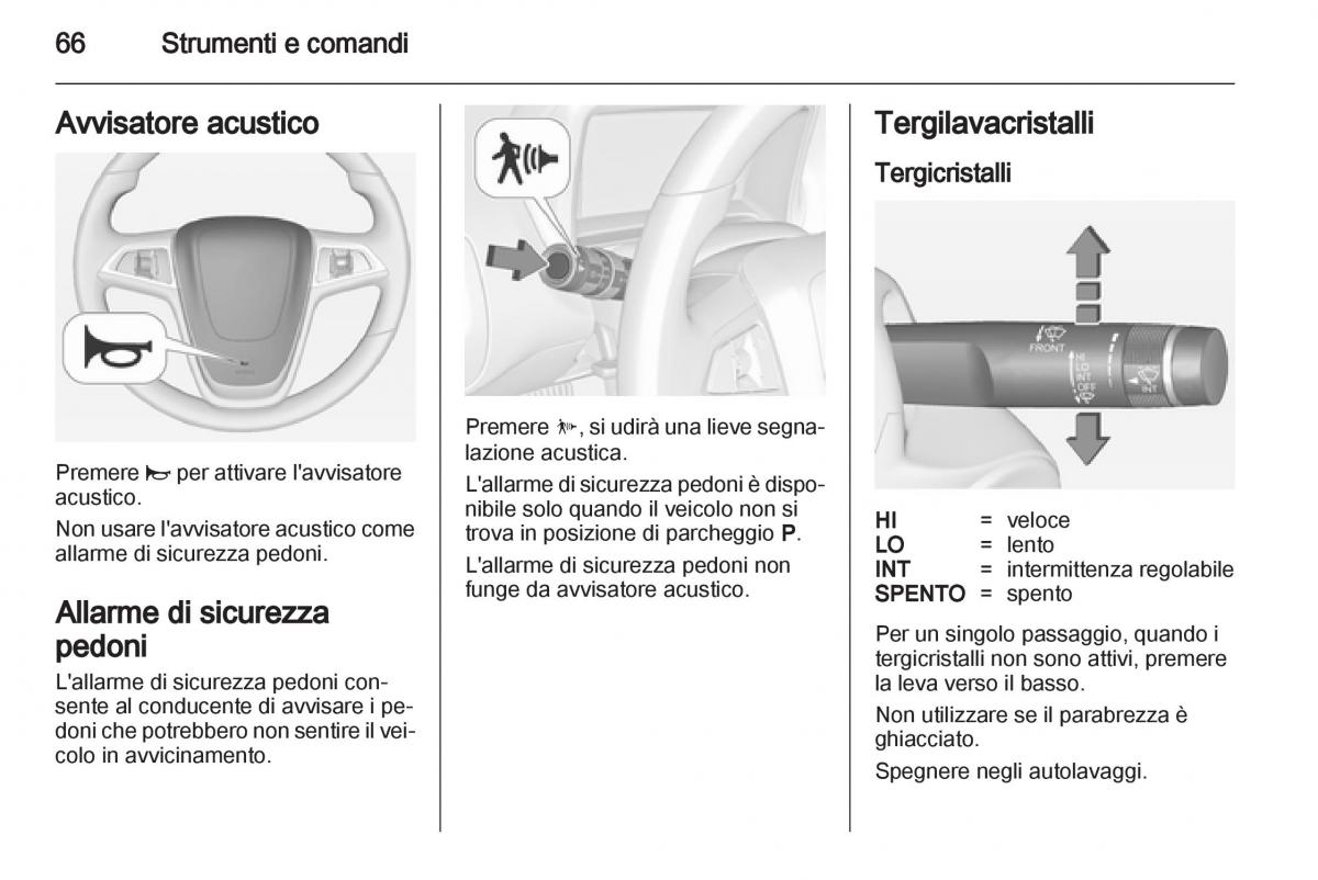 Opel Ampera manuale del proprietario / page 68