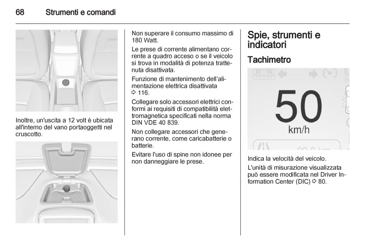 Opel Ampera manuale del proprietario / page 70