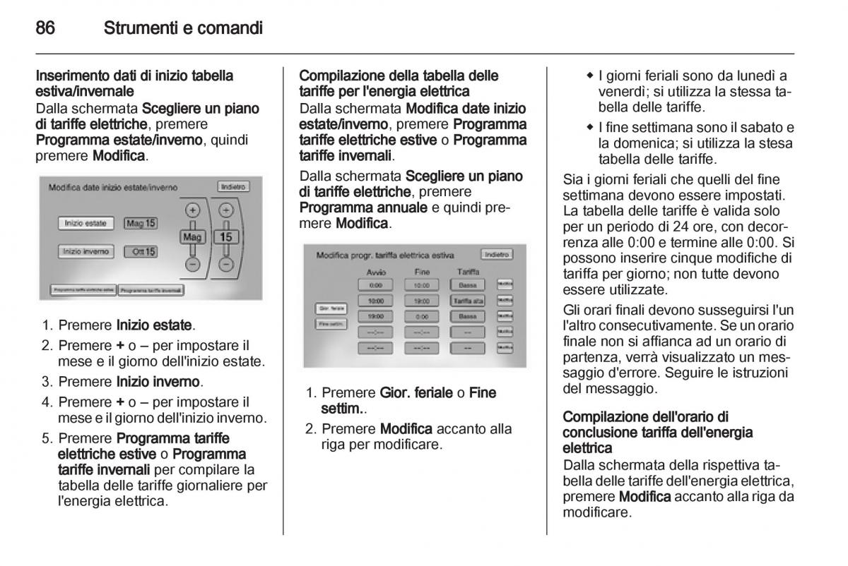 Opel Ampera manuale del proprietario / page 88