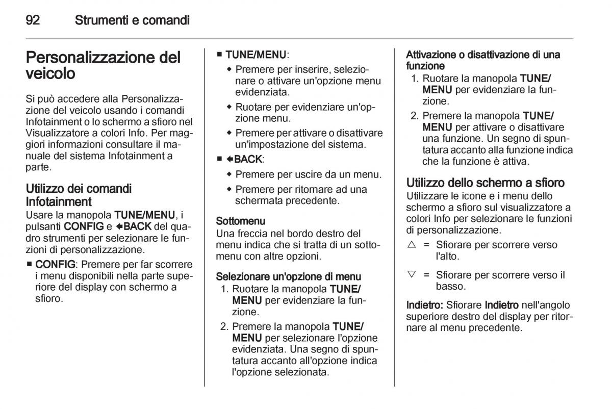 Opel Ampera manuale del proprietario / page 94